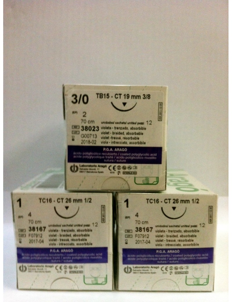 Suturas absorbibles PGA