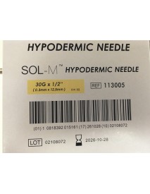 Agujas SOL-M  13x03  - 30G1/2"