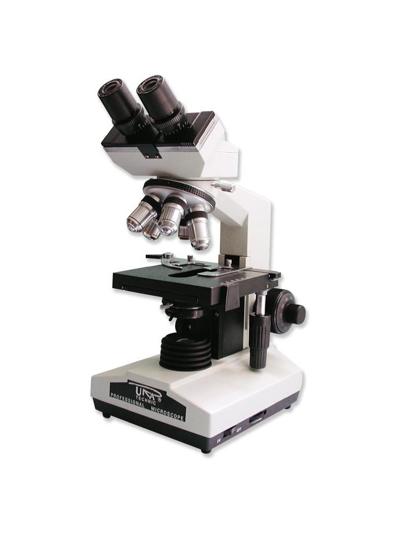 Microscopio binocular 